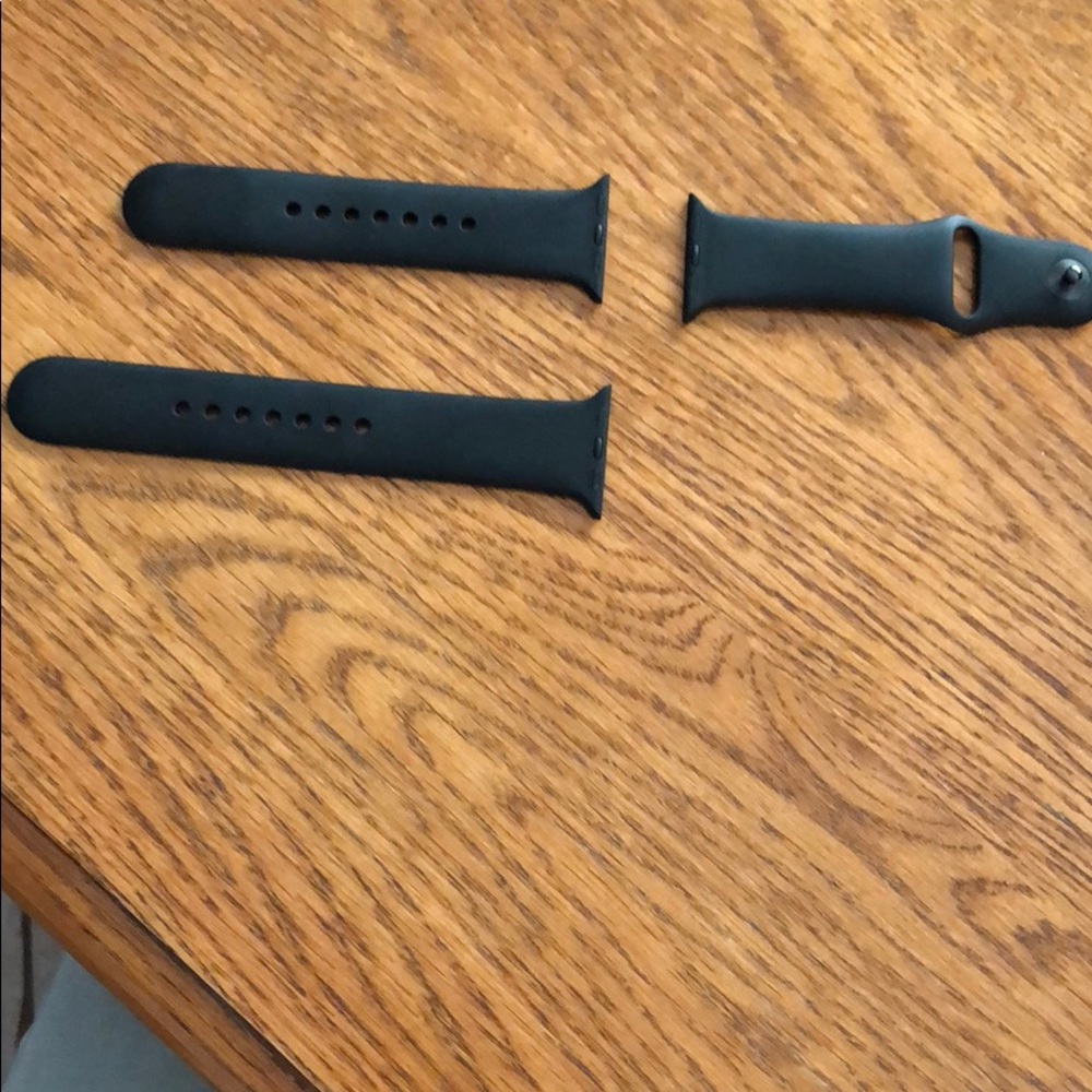 New black Apple Watch band for 38mm